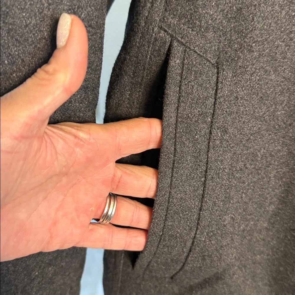 London Fog Men’s wool Charcoal coat